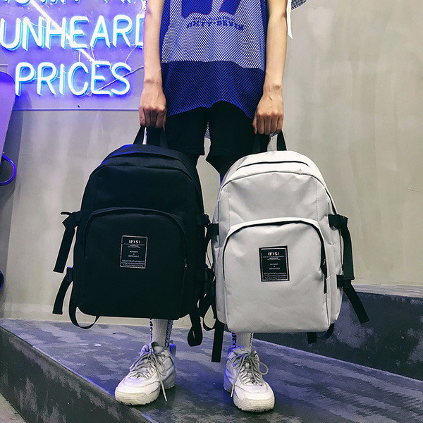 Άνετο ανδρικό σακίδιο με άσπρο, γκρι και μαύρο χρώμα