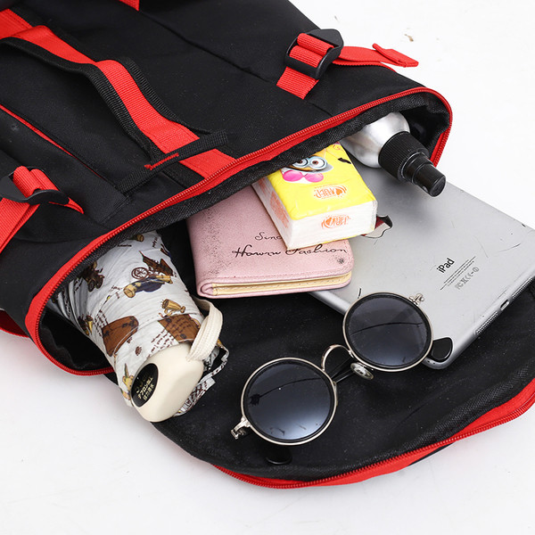 Ανδρικό σακίδιο  με στρογγυλό σχήμα σε τρία χρώματα