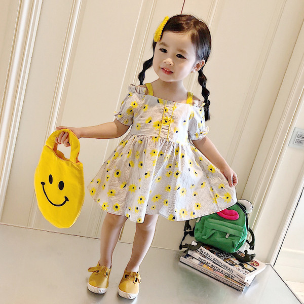 Παιδικό καλοκαιρινό φόρεμα με λουλούδια