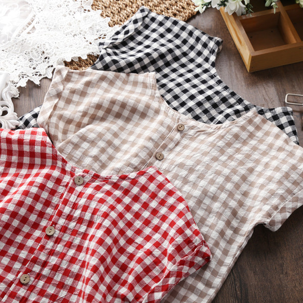 Φανελάκι για κοριτσάκι με κουμπιά σε τρία χρώματα