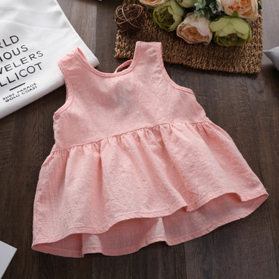 Σύγχρονο αμάνικο για κορίτσια σε τρία χρώματα