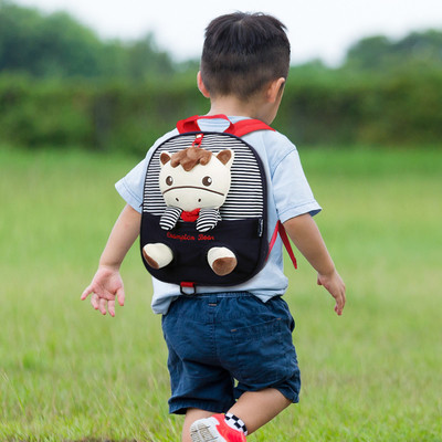 Small children`s backpack with 3D decoration in several colors
