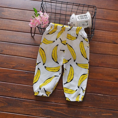 Παιδικά καλοκαιρινά παντελόνια για κορίτσια με πολύχρωμα μοτίβα