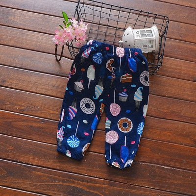 Παιδικά καλοκαιρινά παντελόνια για κορίτσια με πολύχρωμα μοτίβα