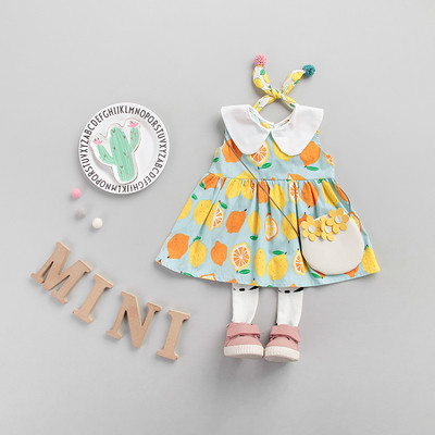 Μοντέρνο παιδικό φόρεμα με εφαρμογή σε διάφορα χρώματα