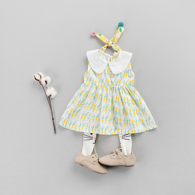 Μοντέρνο παιδικό φόρεμα με εφαρμογή σε διάφορα χρώματα