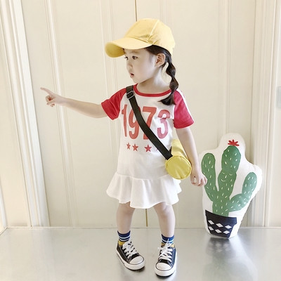 Καθημερινό παιδικό φόρεμα σε δύο χρώματα