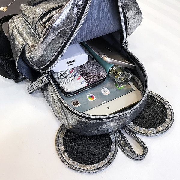 Μοντέρνο παιδικό σακίδιο  με αυτιά κατάλληλο για κορίτσια σε διάφορα χρώματα