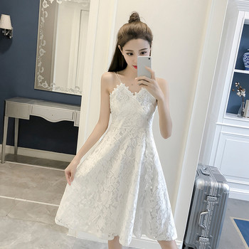 Γυναικείο δαντελωτό φόρεμα με επένδυση