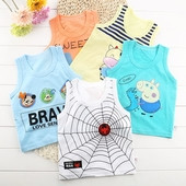 Παιδικό μπλουζάκι με O-neckline σε διάφορα χρώματα με εκτύπωση κατάλληλο για αγόρια και κορίτσια