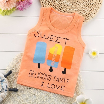 Παιδικό μπλουζάκι με O-neckline σε διάφορα χρώματα με εκτύπωση κατάλληλο για αγόρια και κορίτσια