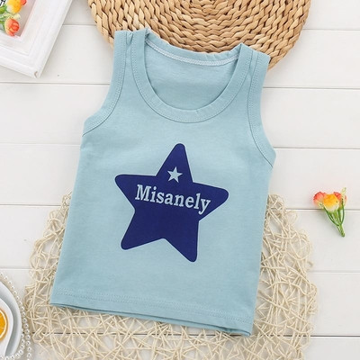 Παιδικό μπλουζάκι με O-neckline σε διάφορα χρώματα με εκτύπωση κατάλληλο για αγόρια και κορίτσια