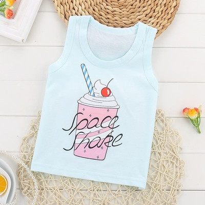 Παιδικό μπλουζάκι με O-neckline σε διάφορα χρώματα με εκτύπωση κατάλληλο για αγόρια και κορίτσια