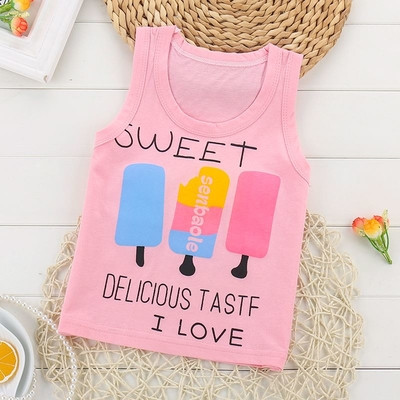 Παιδικό μπλουζάκι με O-neckline σε διάφορα χρώματα με εκτύπωση κατάλληλο για αγόρια και κορίτσια