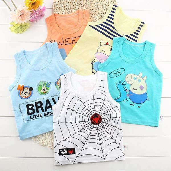 Παιδικό μπλουζάκι με O-neckline σε διάφορα χρώματα με εκτύπωση κατάλληλο για αγόρια και κορίτσια