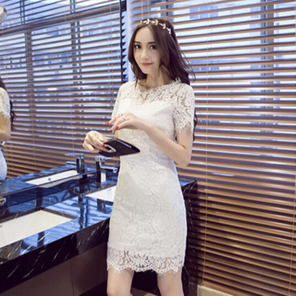 Rochie de dama din dantela pe corp in doua modele