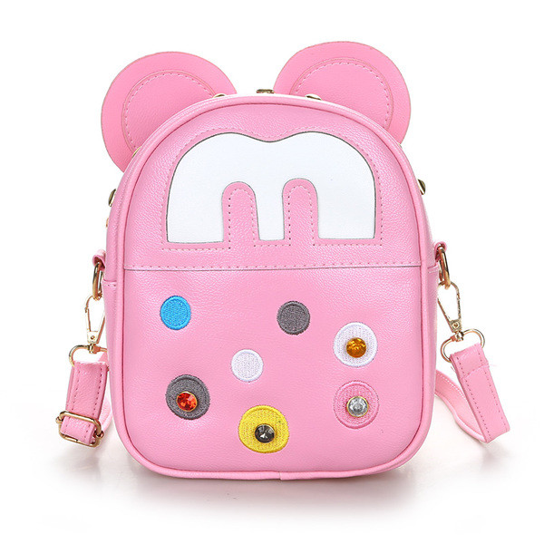 Παιδικό σακίδιο με διακοσμητικά μεταλλικά στοιχεία για κορίτσια σε 2 μοντέλα