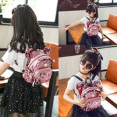 Rucsac modern pentru copii cu paiete potrivit pentru fete in mai multe culori