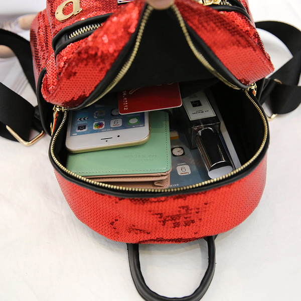 Geanta pentru copii mici cu paiete potrivita pentru fete