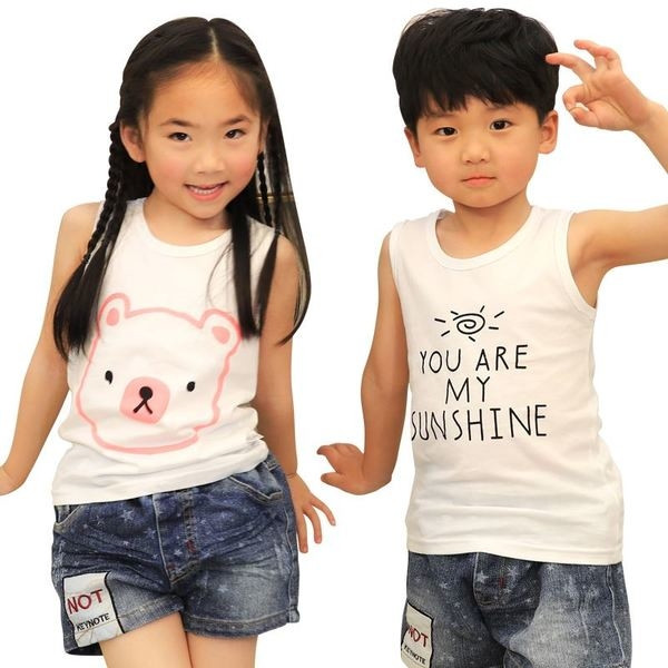 Βαμβακερό μπλουζάκι για αγόρια και κορίτσια σε διάφορα χρώματα