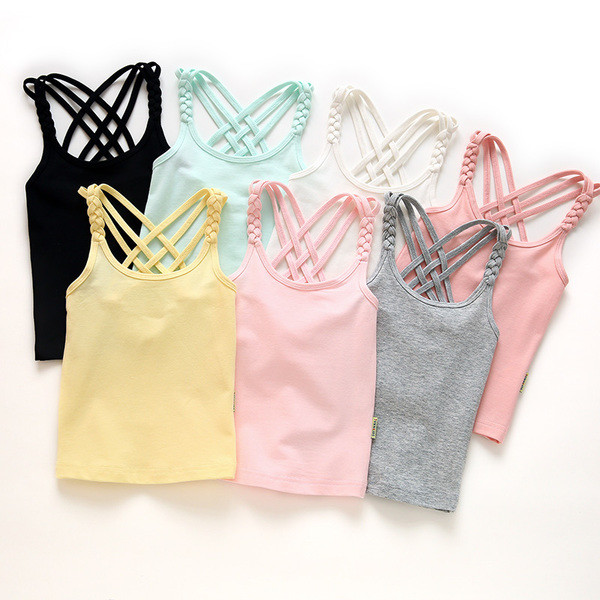 Παιδικό καθημερινό αμάνικο  για κορίτσια σε διάφορα χρώματα
