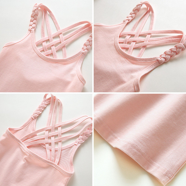 Παιδικό καθημερινό αμάνικο  για κορίτσια σε διάφορα χρώματα