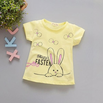 Παιδικό t-shirt για κορίτσια σε διάφορα χρώματα με εκτύπωση