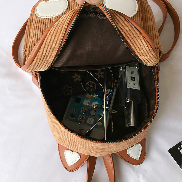 Rucsac pentru copii cu decor 3D pentru fete in mai multe culori