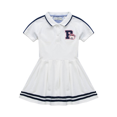 Rochie de primavara-vara pentru copii croiala model cu maneci scurte in doua culori