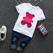 Παιδικό t-shirt για κορίτσι με πούλιες σε διάφορα μοντέλα