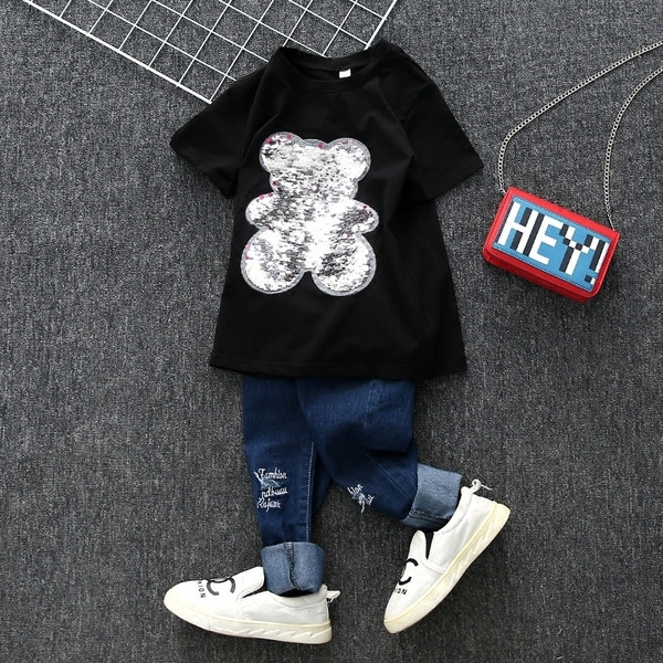 Παιδικό t-shirt για κορίτσι με πούλιες σε διάφορα μοντέλα