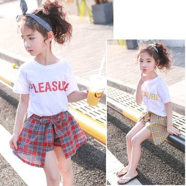 Set modern pentru copii pentru o fata in doua culori