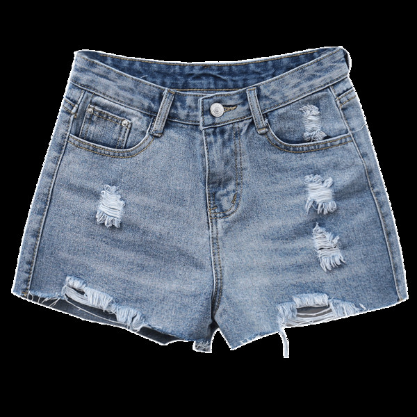 Pantaloni scurți din denim ușor de damă