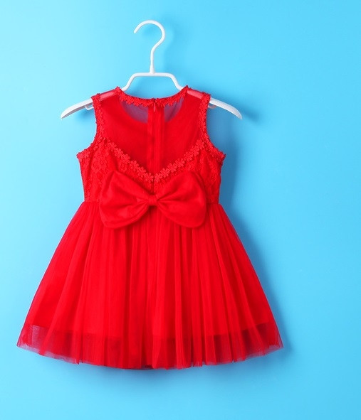 Μοντέρνο παιδικό φόρεμα με τούλι και κορδέλα στην πλάτη  σε διάφορα χρώματα
