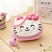 Τσάντα παιδική με μακρά λαβή και 3D διακοσμητικά σε διάφορα μοντέλα