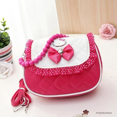 Τσάντα παιδική με μακρά λαβή και 3D διακοσμητικά σε διάφορα μοντέλα