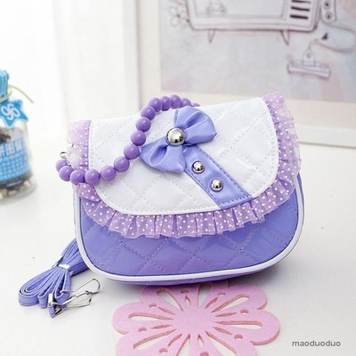 Τσάντα παιδική με μακρά λαβή και 3D διακοσμητικά σε διάφορα μοντέλα