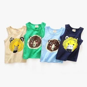 Παιδικό μπλουζάκι σε διάφορα χρώματα με ζωική εκτύπωση
