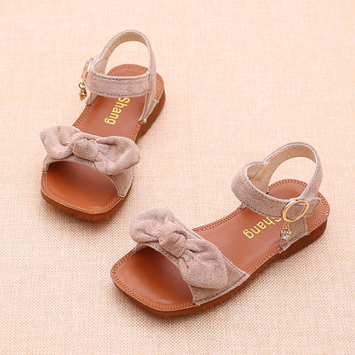 Παιδικά σανδάλια για κορίτσια με κορδέλα σε τρία χρώματα
