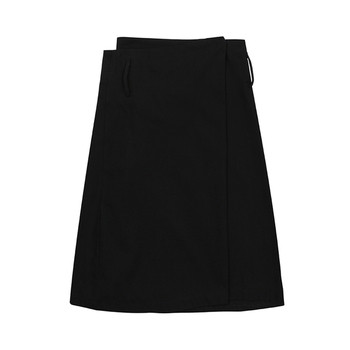 Κομψή γυναικεία φούστα με υψηλή μέση και κορδέλα στη μέση
