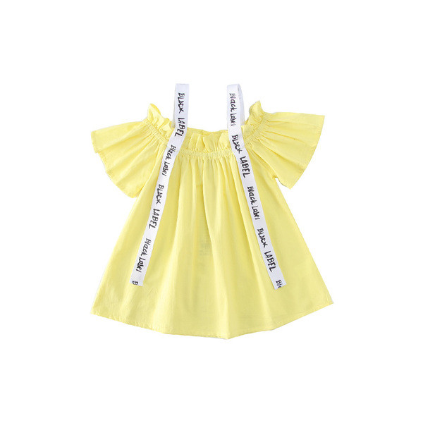 Παιδική μπλούζα σε ευρύ σχέδιο με επιγραφές δύο χρωμάτων