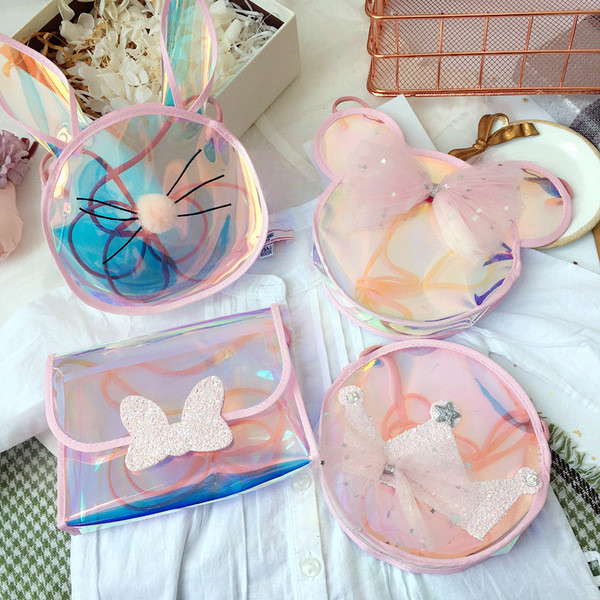 Μικρή παιδική τσάντα  με 3D διακοσμήσεις για κορίτσια