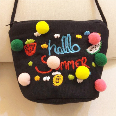 Παιδική τσάντα μ με 3D διακοσμήσεις και κεντήματα για κορίτσια