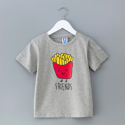 Καθημερινό παιδικό μπλουζάκι με εφαρμογή και επιγραφή σε δύο μοντέλα