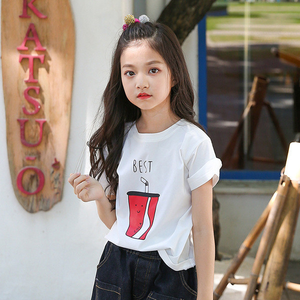 Καθημερινό παιδικό μπλουζάκι με εφαρμογή και επιγραφή σε δύο μοντέλα