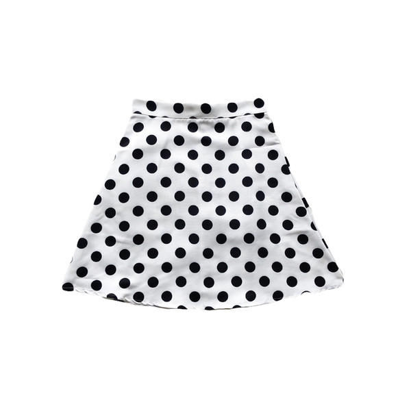 Fusta de dama cu talie inalta in puncte