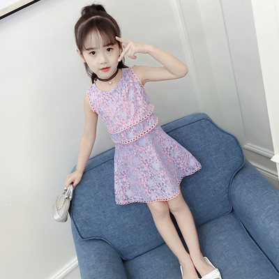 Rochie de vara pentru copii cu motive florale