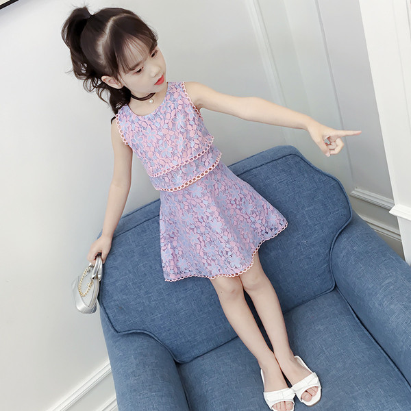 Rochie de vara pentru copii cu motive florale