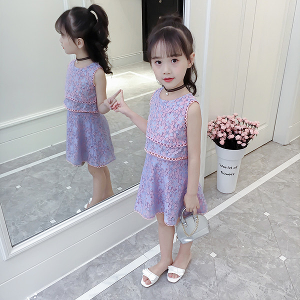 Rochie de vara pentru copii cu motive florale