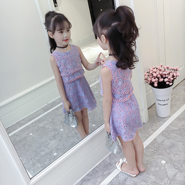 Rochie de vara pentru copii cu motive florale